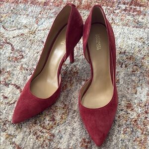 Michael Kors Red Suede Heels